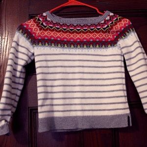 Size 6x-7 LANDS' END Sweater & Khaki Pants